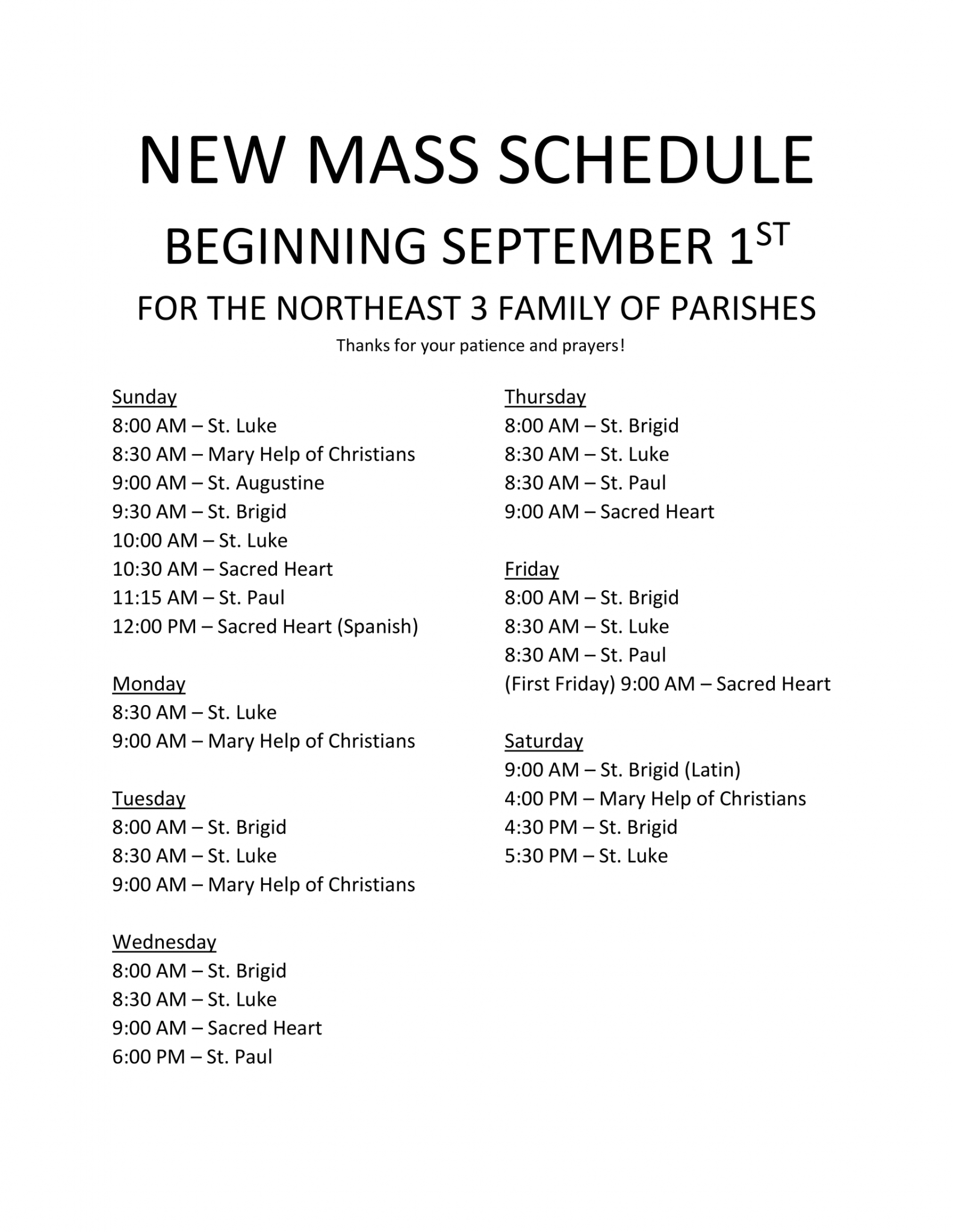 st-brigid-parish-mass-times